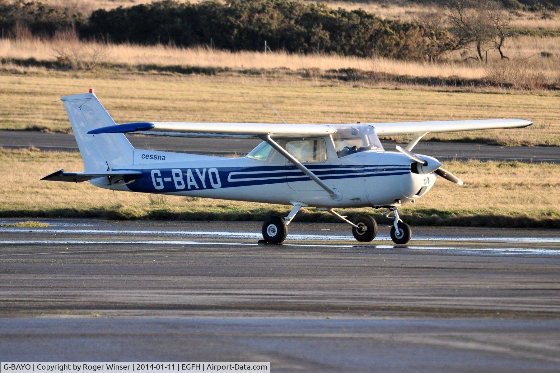 G-BAYO, 1973 Cessna 150L C/N 150-74435, Visiting Cessna 150 operated by FlyWales. Previously registered N19471.