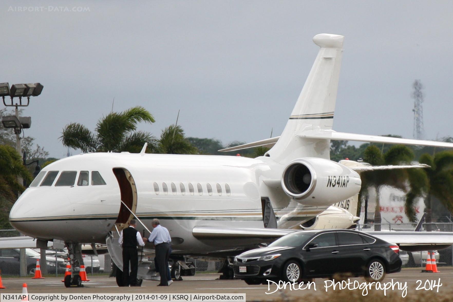 N341AP, 2003 Dassault Falcon 2000EX C/N 24, Dassault Falcon 2000EX (N341AP) sits on the ramp at Rectrix