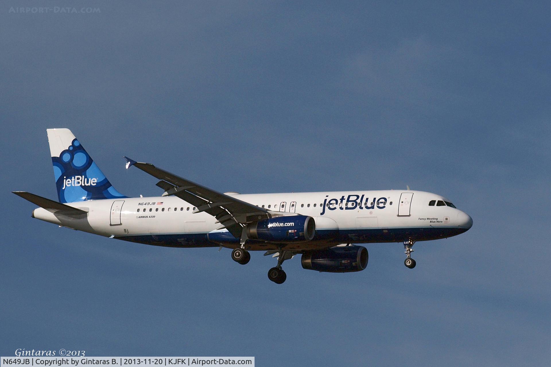 N649JB, 2006 Airbus A320-232 C/N 2977, Going To A Landing on 4R, JFK