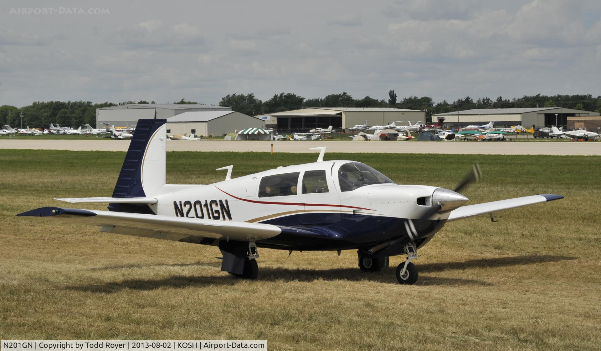 N201GN, 1977 Mooney M20J 201 C/N 24-0219, Airventure 2013