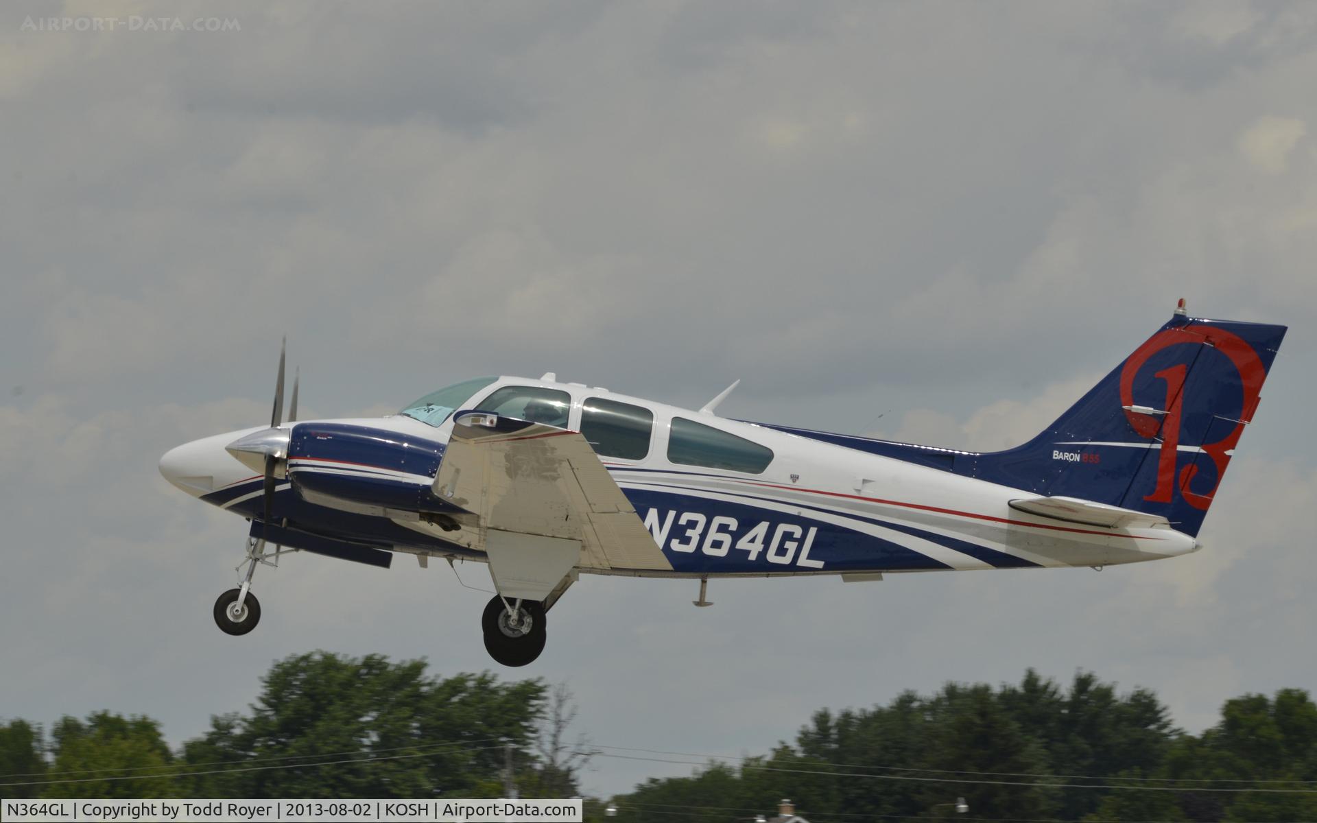 N364GL, 1976 Beech 95-B55 Baron C/N TC-1983, Airventure 2013