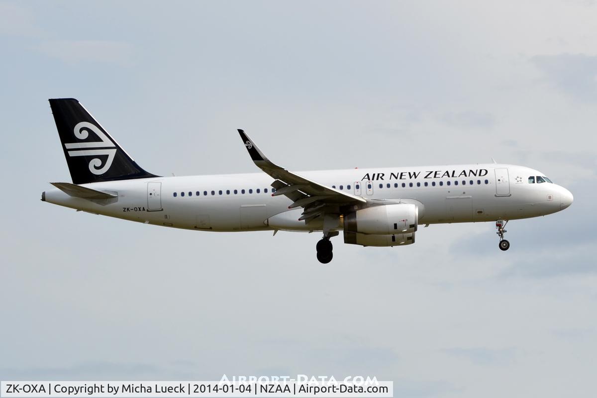ZK-OXA, 2013 Airbus A320-232 C/N 5269, At Auckland