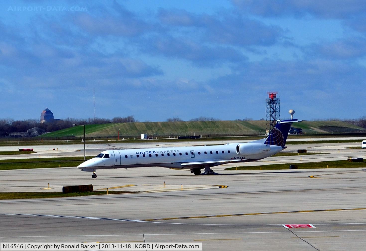 N16546, 2002 Embraer ERJ-145LR (EMB-145LR) C/N 145562, Taxi ORD