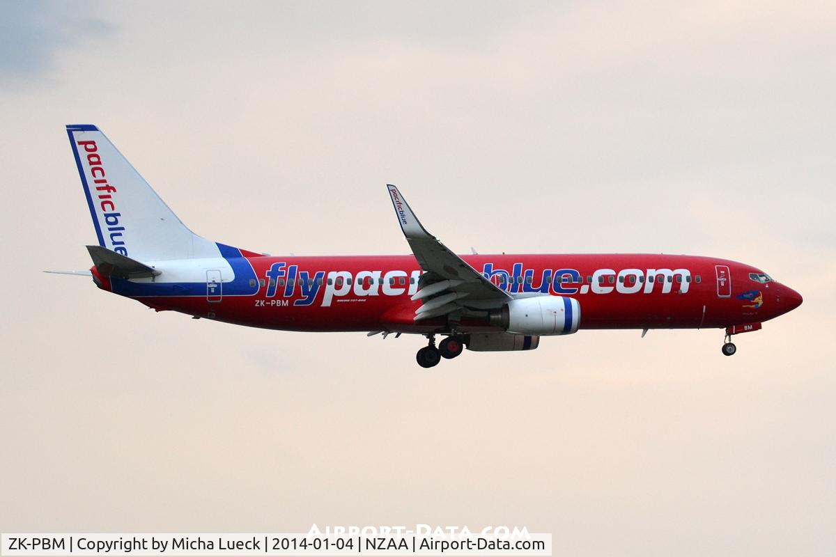 ZK-PBM, 2008 Boeing 737-8FE C/N 36601, At Auckland