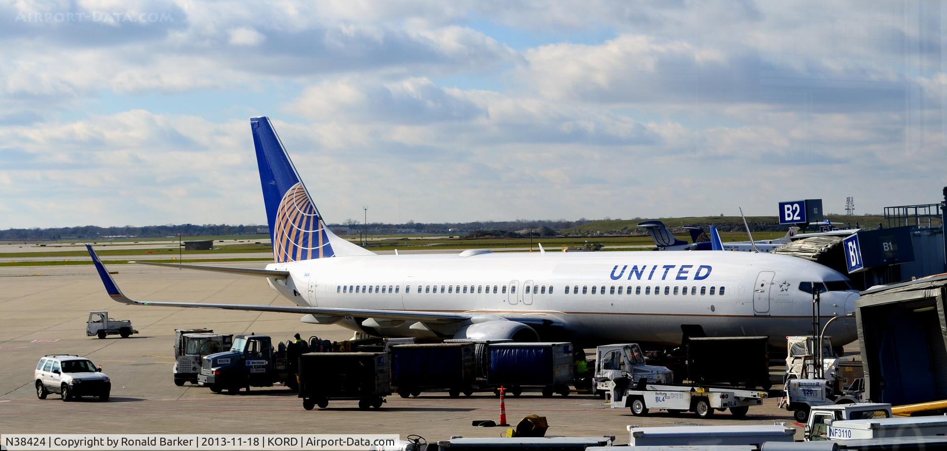 N38424, 2008 Boeing 737-924/ER C/N 37095, Gate B2 ORD