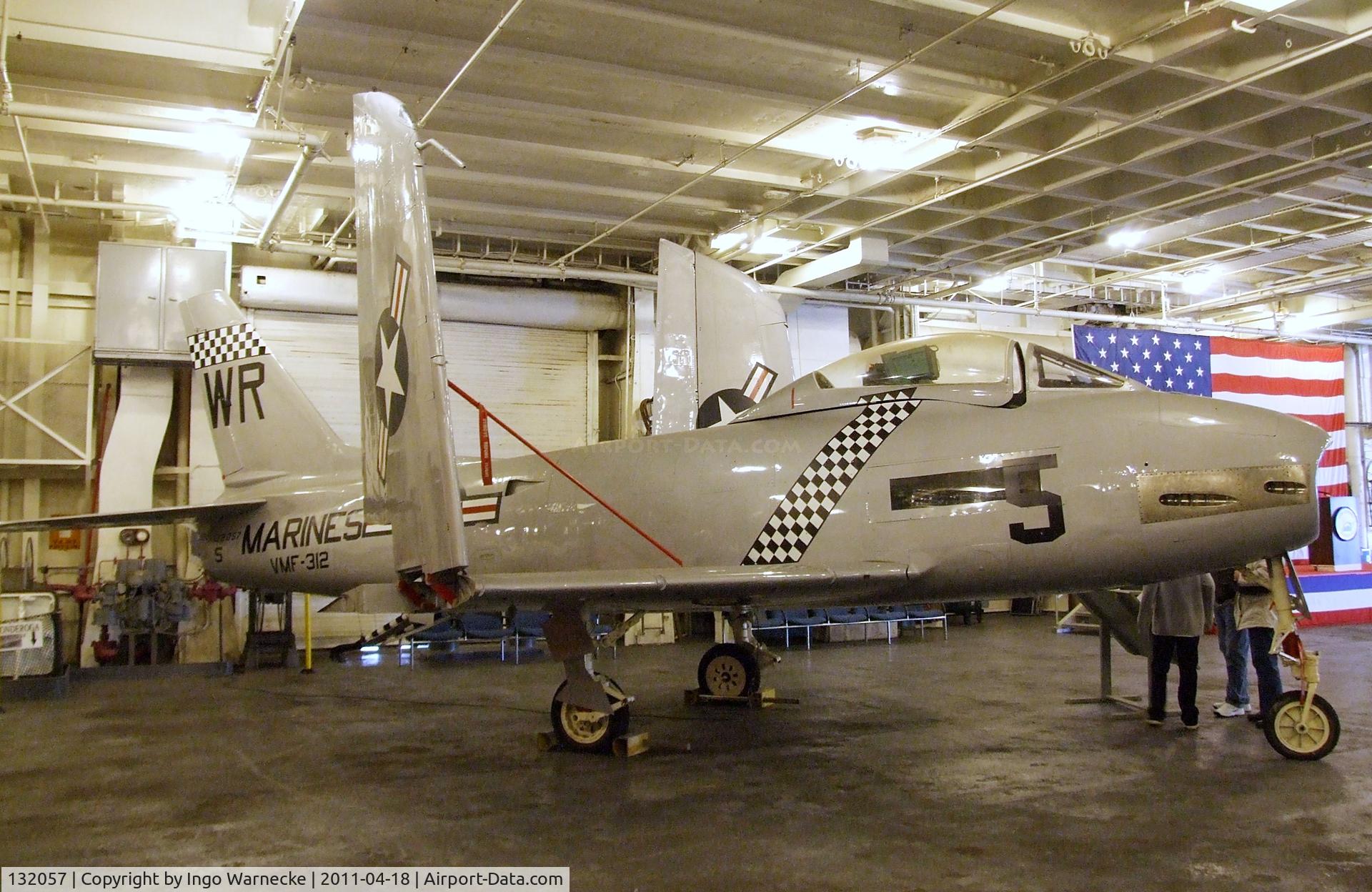 132057, North American FJ-2 Fury C/N Not found 132057, North American FJ-2 Fury at the USS Hornet Museum, Alameda CA