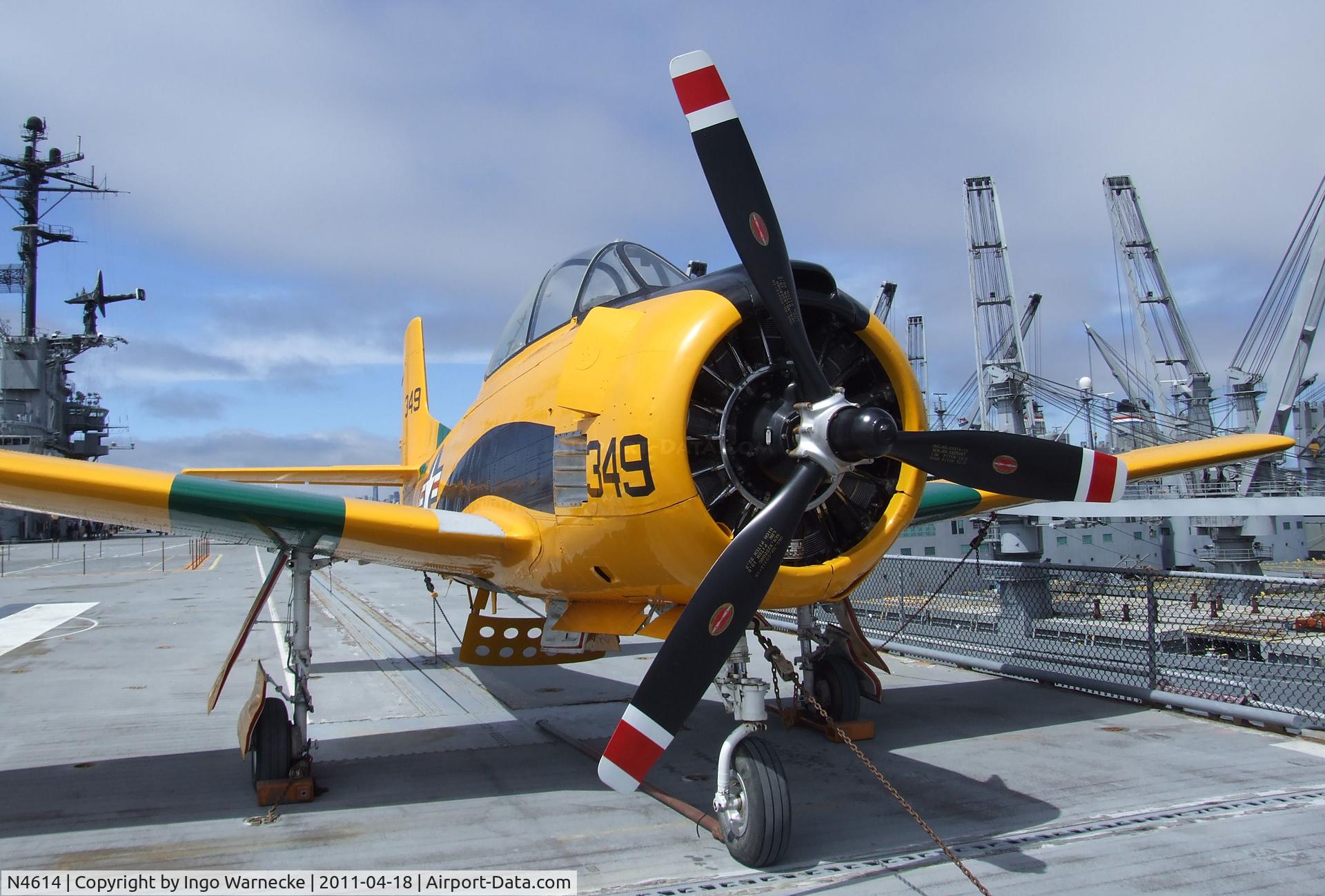 N4614, North American T-28B Trojan C/N 529263, North American T-28B Trojan at the USS Hornet Museum, Alameda CA