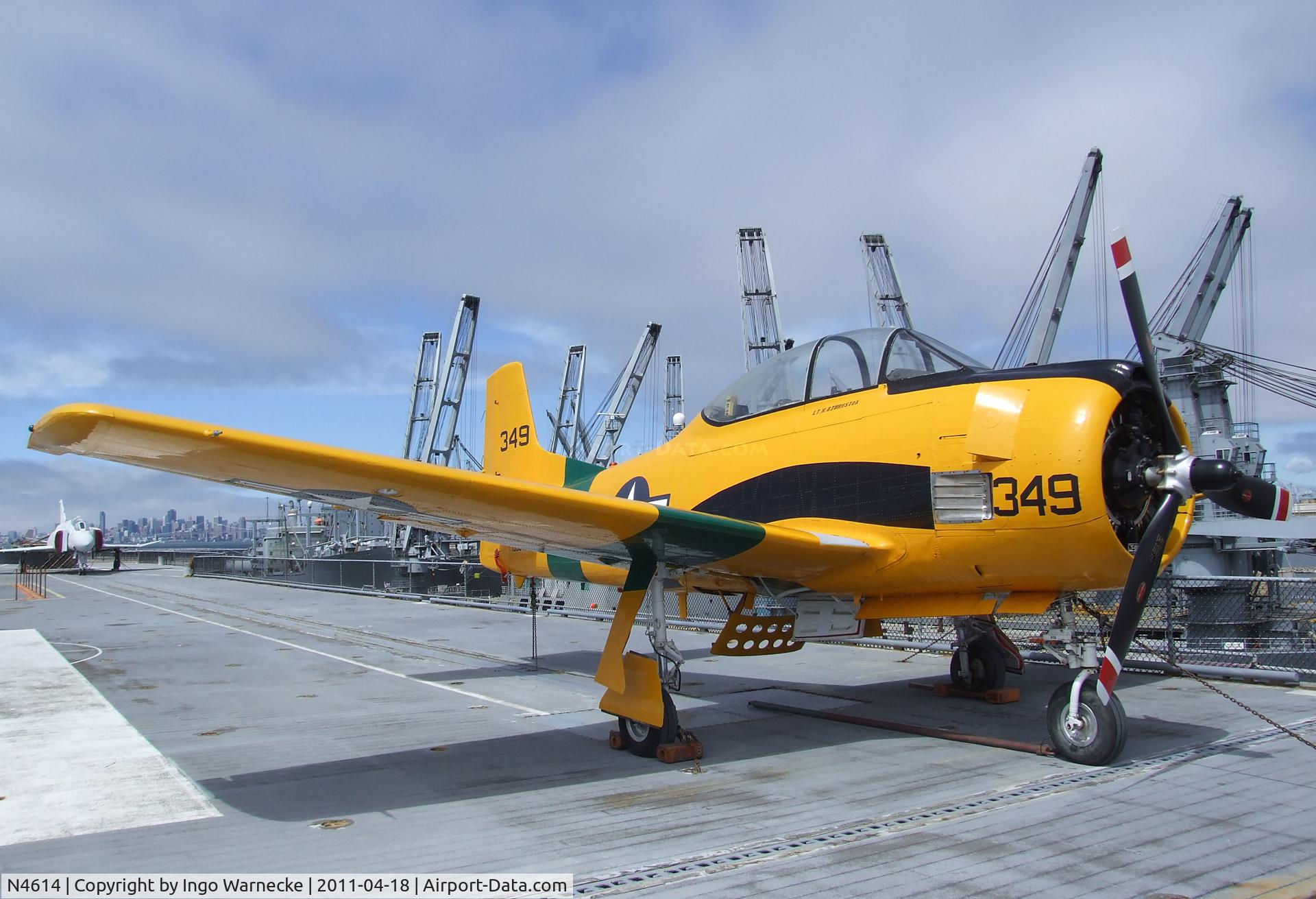 N4614, North American T-28B Trojan C/N 529263, North American T-28B Trojan at the USS Hornet Museum, Alameda CA