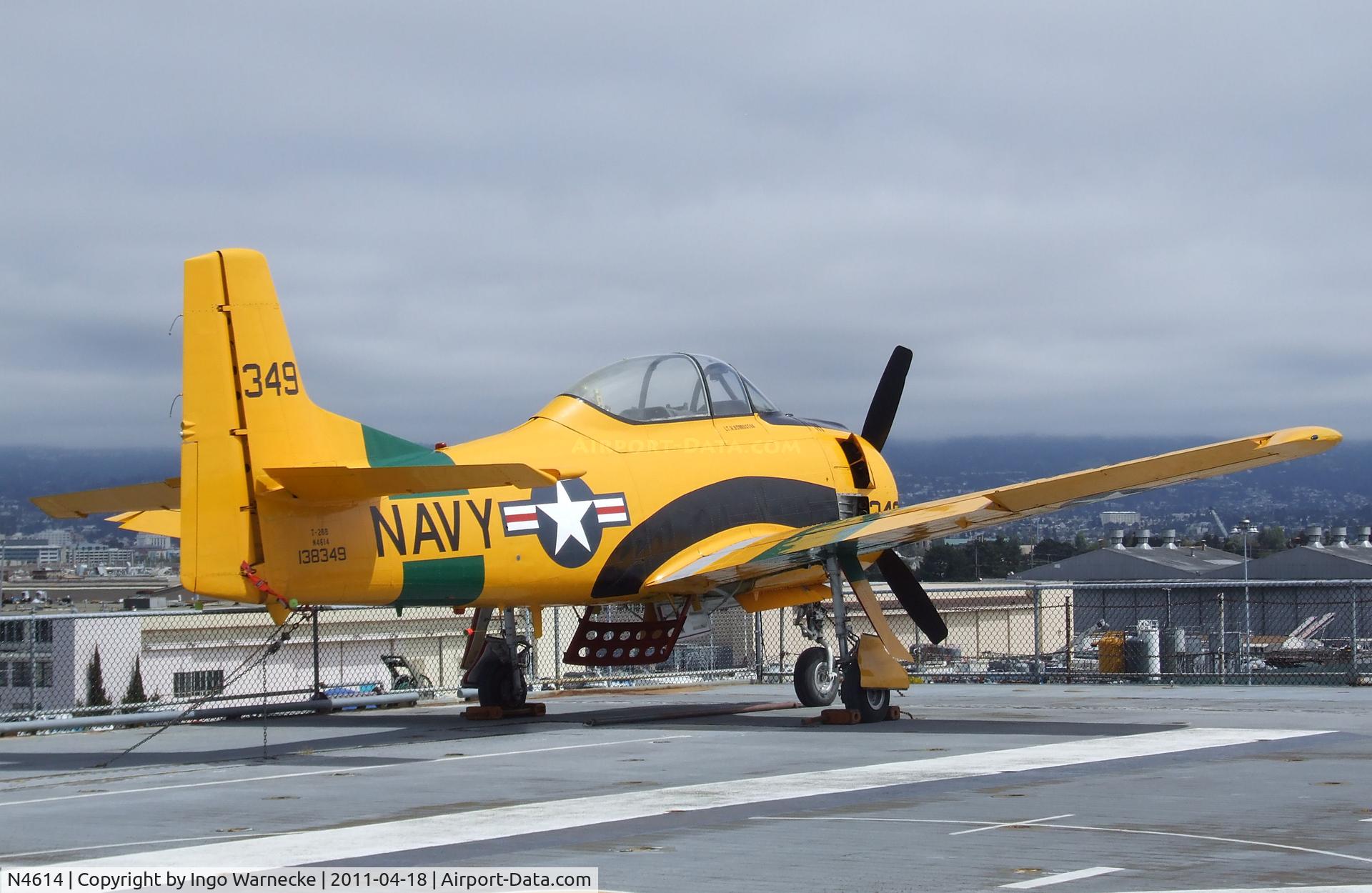 N4614, North American T-28B Trojan C/N 529263, North American T-28B Trojan at the USS Hornet Museum, Alameda CA