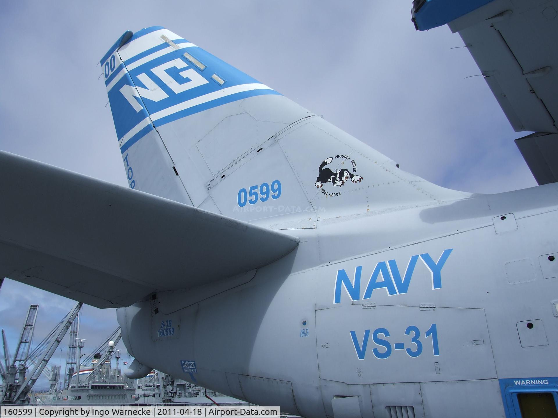 160599, Lockheed S-3B Viking C/N 394A-3179, Lockheed S-3B Viking at the USS Hornet Museum, Alameda CA