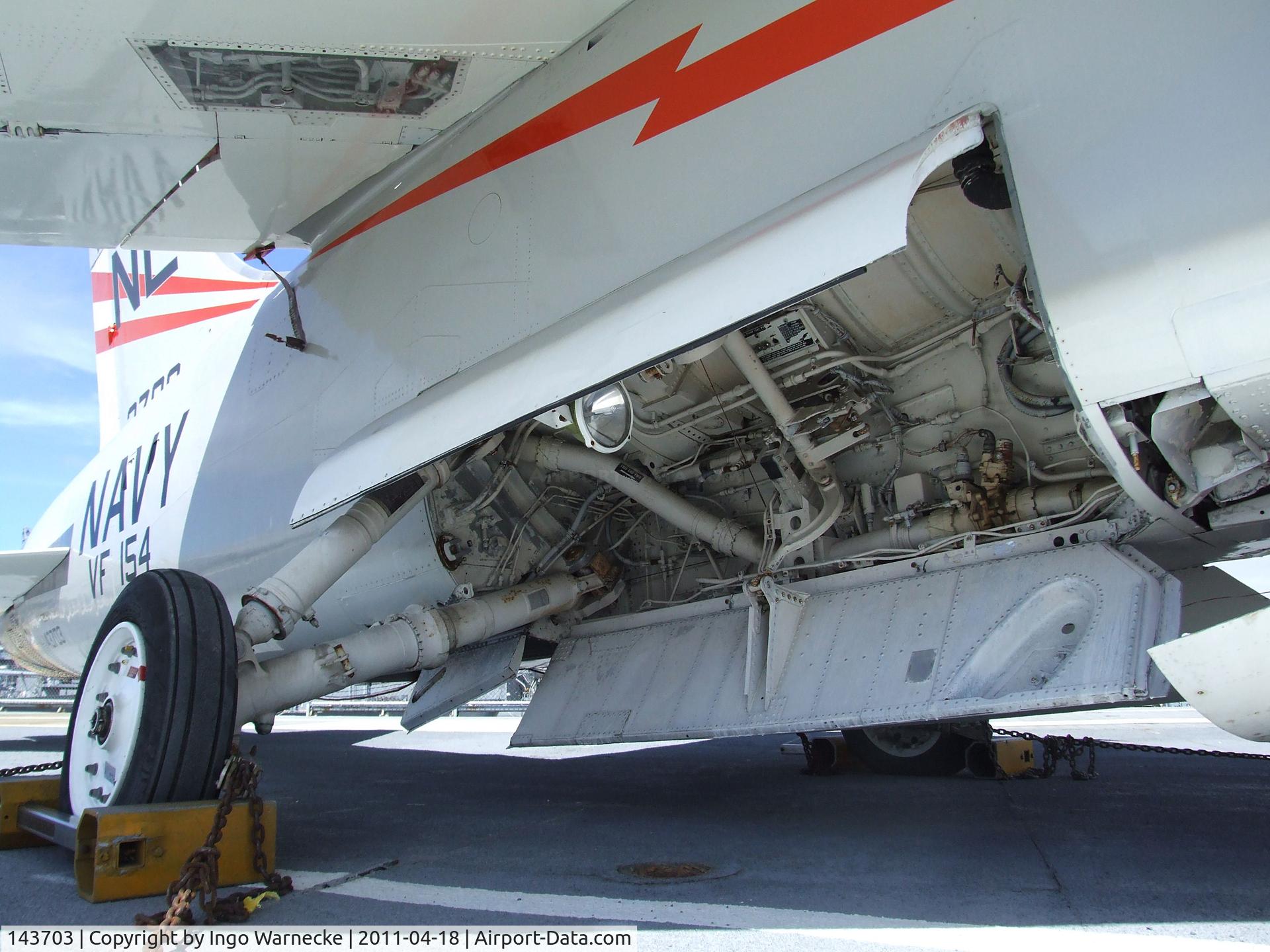 143703, Vought F-8A Crusader C/N Not found 143703, Vought F-8A Crusader at the USS Hornet Museum, Alameda CA