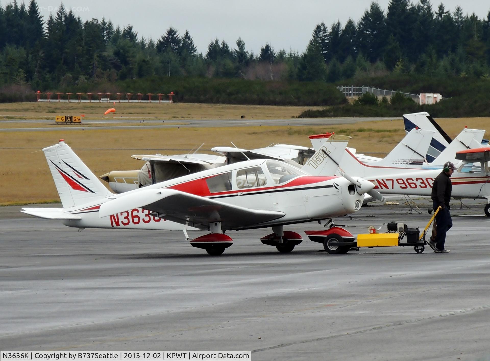 N3636K, 1967 Piper PA-28-140 C/N 28-23662, Bremerton National
