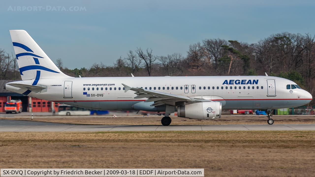 SX-DVQ, 2008 Airbus A320-232 C/N 3526, departure via RW18W