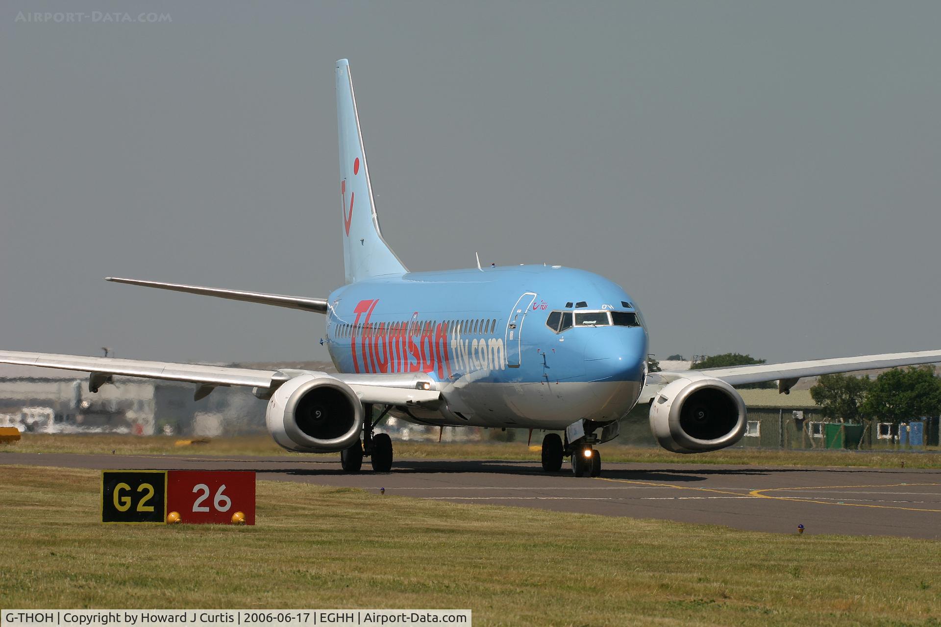 G-THOH, 1997 Boeing 737-31S C/N 29058, Close up as it taxies for departure.