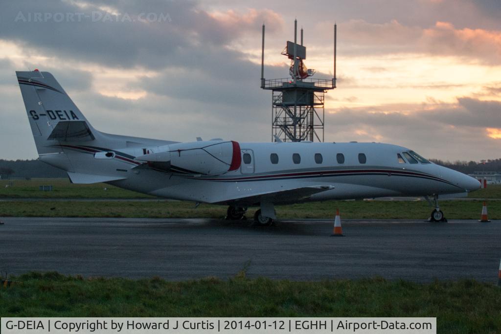 G-DEIA, 2012 Cessna 560XL Citation XLS+ C/N 560-6119, Caught on the CSE apron just before sunrise.