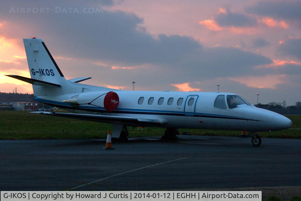 G-IKOS, 2001 Cessna 550 Citation Bravo C/N 550-0957, Caught on the CSE apron before sunrise.