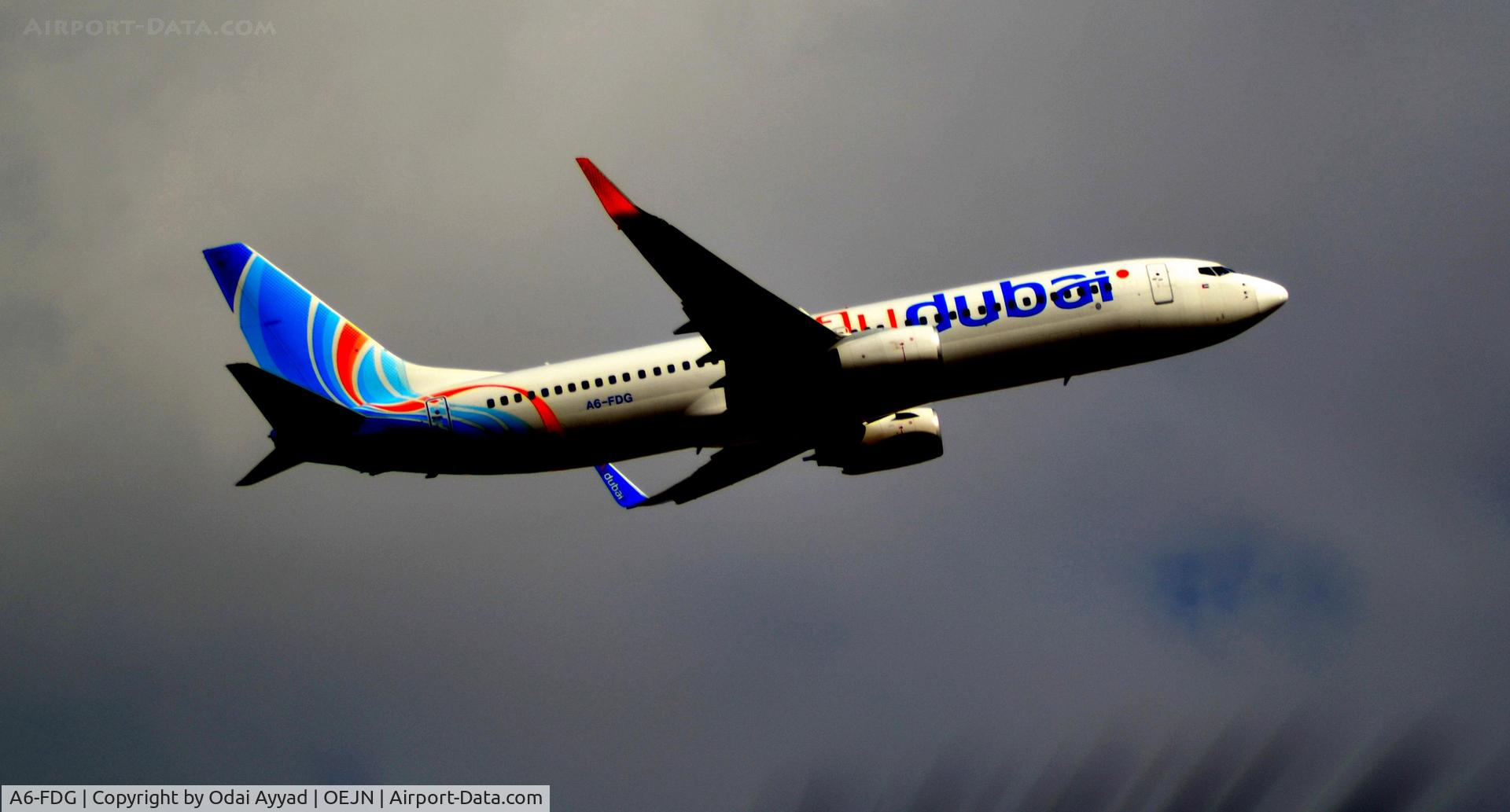 A6-FDG, 2010 Boeing 737-8KN C/N 29636, Fly Dubai  After takeoff from Jeddah