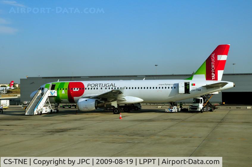 CS-TNE, 1992 Airbus A320-211 C/N 395, Old TNE, from TAP, now in Compagnie Africaine Aviation  of Congo...