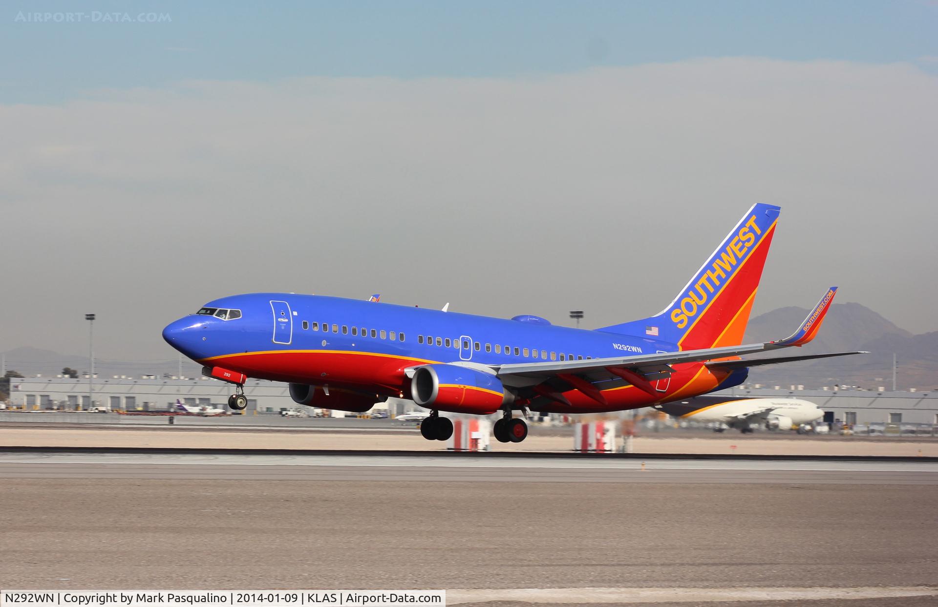 N292WN, 2007 Boeing 737-7H4 C/N 32538, Boeing 737-700