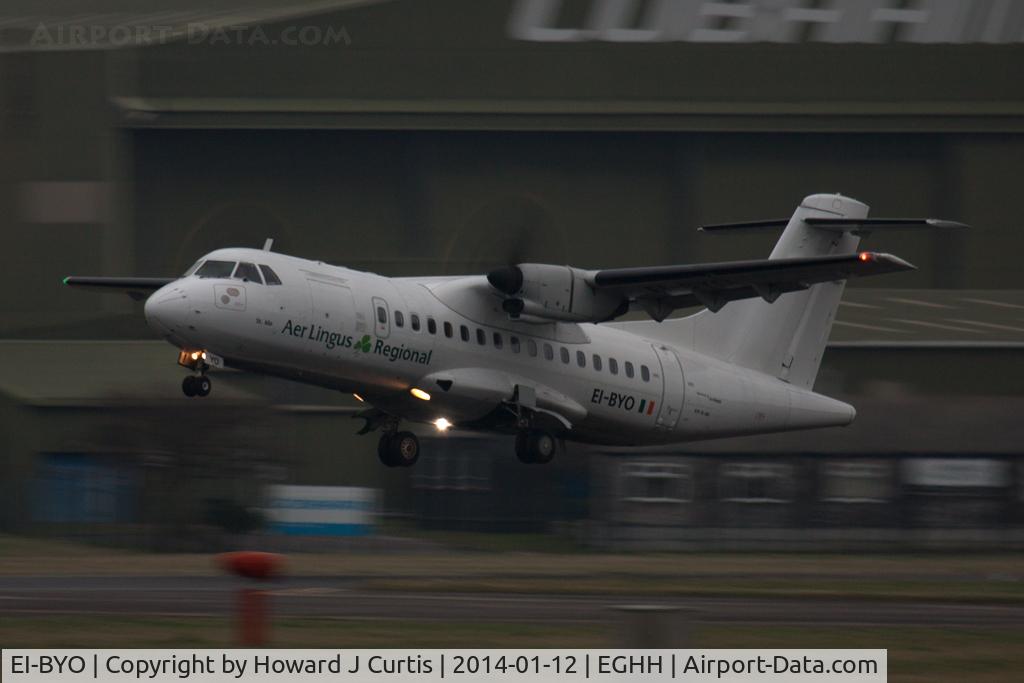 EI-BYO, 1989 ATR 42-300 C/N 161, Aer Lingus (operated by Aer Arann), 'St Ida'.