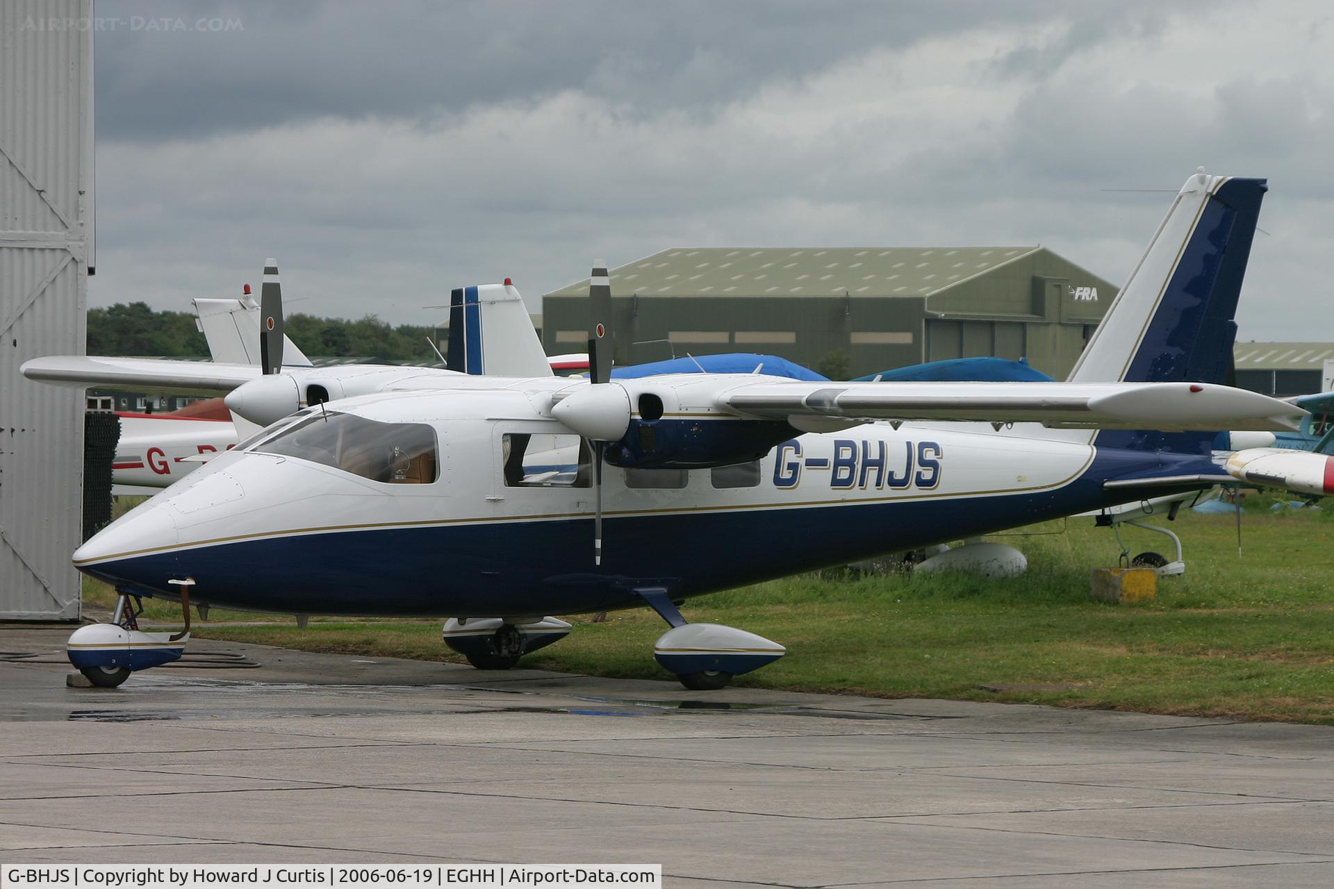 G-BHJS, 1978 Partenavia P-68B C/N 172, Privately owned, a resident here.