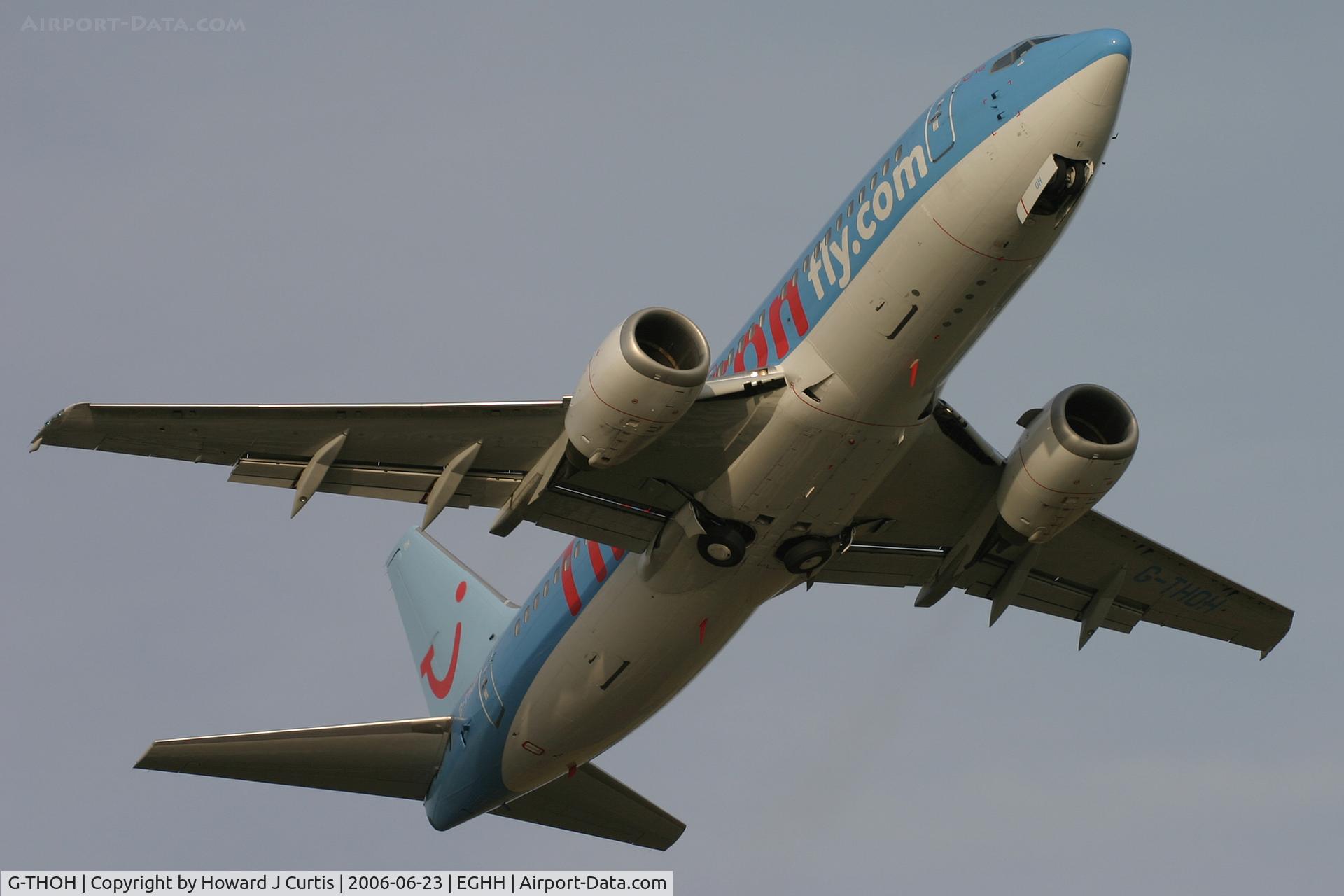 G-THOH, 1997 Boeing 737-31S C/N 29058, Climbing away from runway 26.