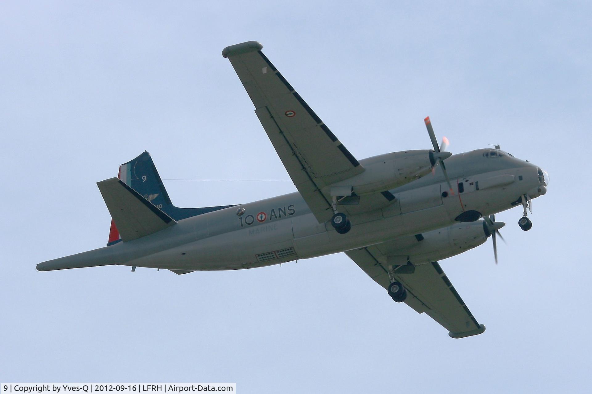 9, Dassault ATL-2 Atlantique 2 C/N 9, French Naval Aviation Dassault-Breguet Atlantique II (ATL2), Solo display, Lann Bihoué Air Base (LFRH-LRT) Open day 2012.