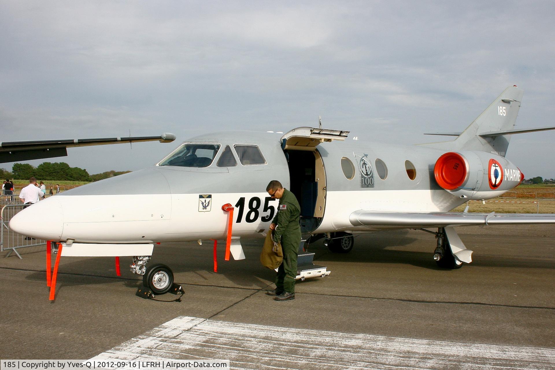 185, Dassault Falcon 10MER C/N 185, French Air Force Dassault Falcon 10 MER, Static display, Lann Bihoué Air Base (LFRH-LRT) Open day 2012.