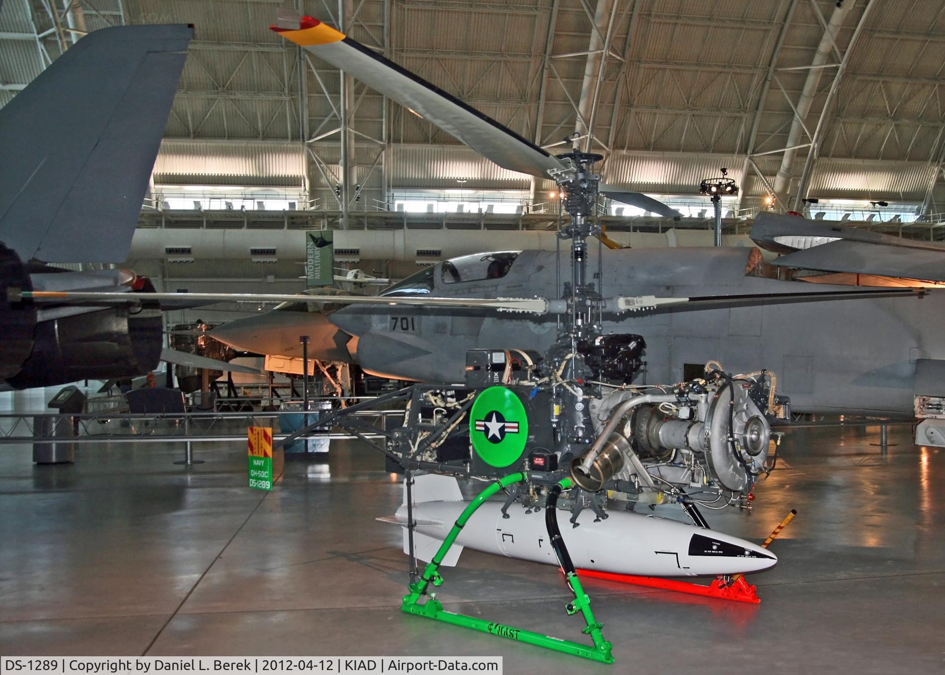 DS-1289, Gyrodine Co. QH-50C C/N 0000, The strange little aircraft is the first rotary-wing drone and the first rotor craft to carry a nuke.