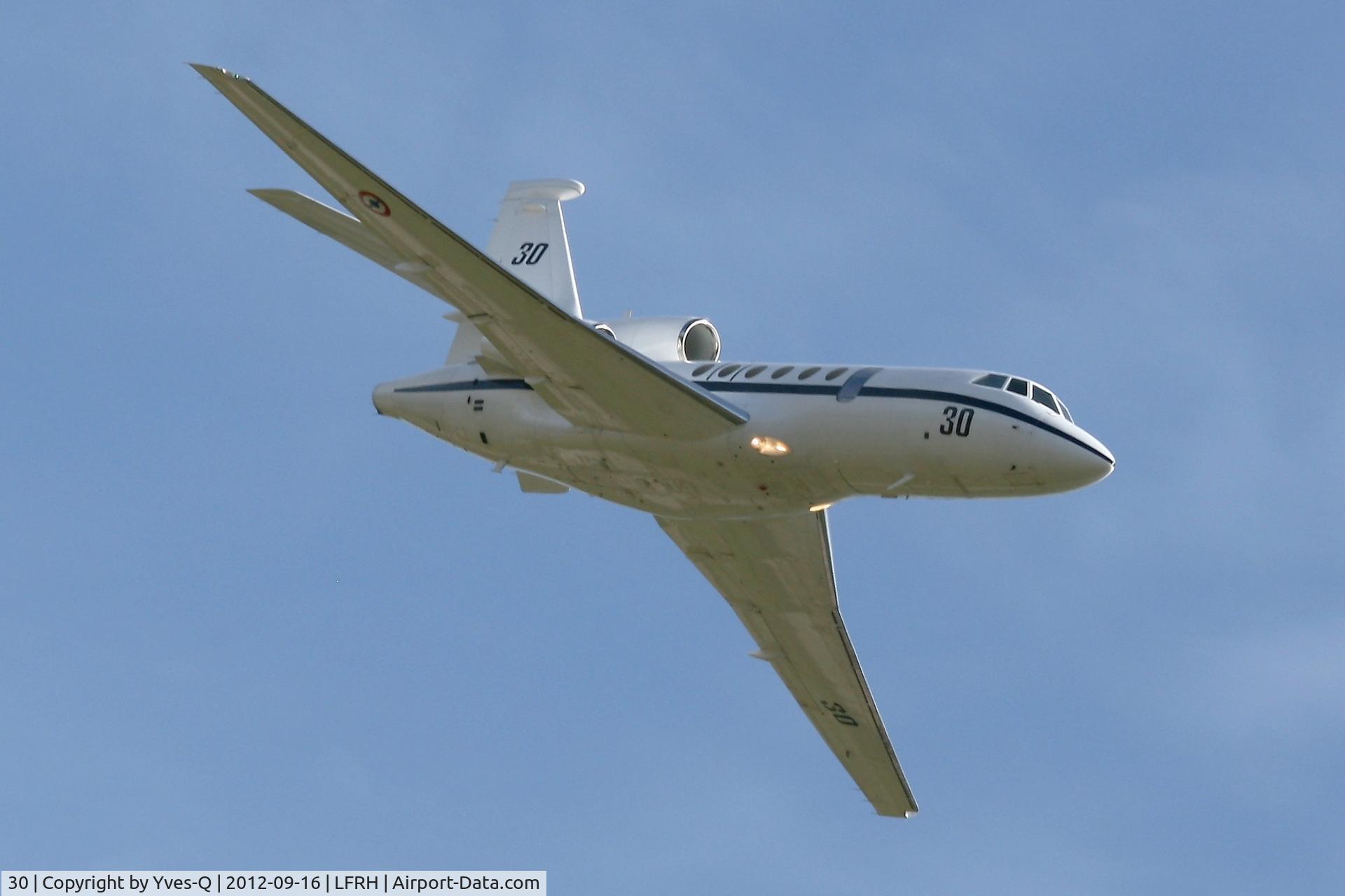 30, Dassault Falcon 50 Surmar C/N 30, French Naval Aviation Dassault Falcon 50 SurMar, Solo display, Lann Bihoué Air Base (LFRH-LRT) Open day 2012.