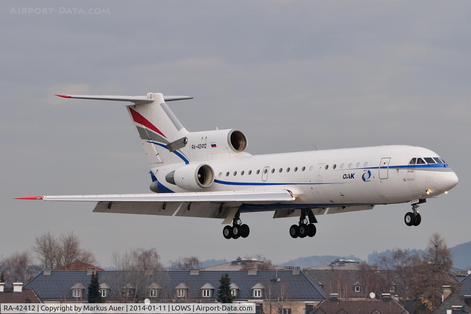 RA-42412, Yakovlev Yak-42D C/N 4520422219055, Wintercharter