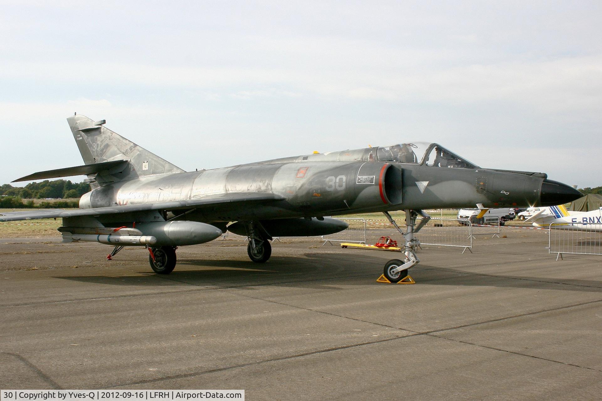 30, Dassault Super Etendard C/N 30, French Naval Aviation Dassault Super Etendard M (SEM), Static display, Lann Bihoué Air Base (LFRH-LRT) Open day 2012.
