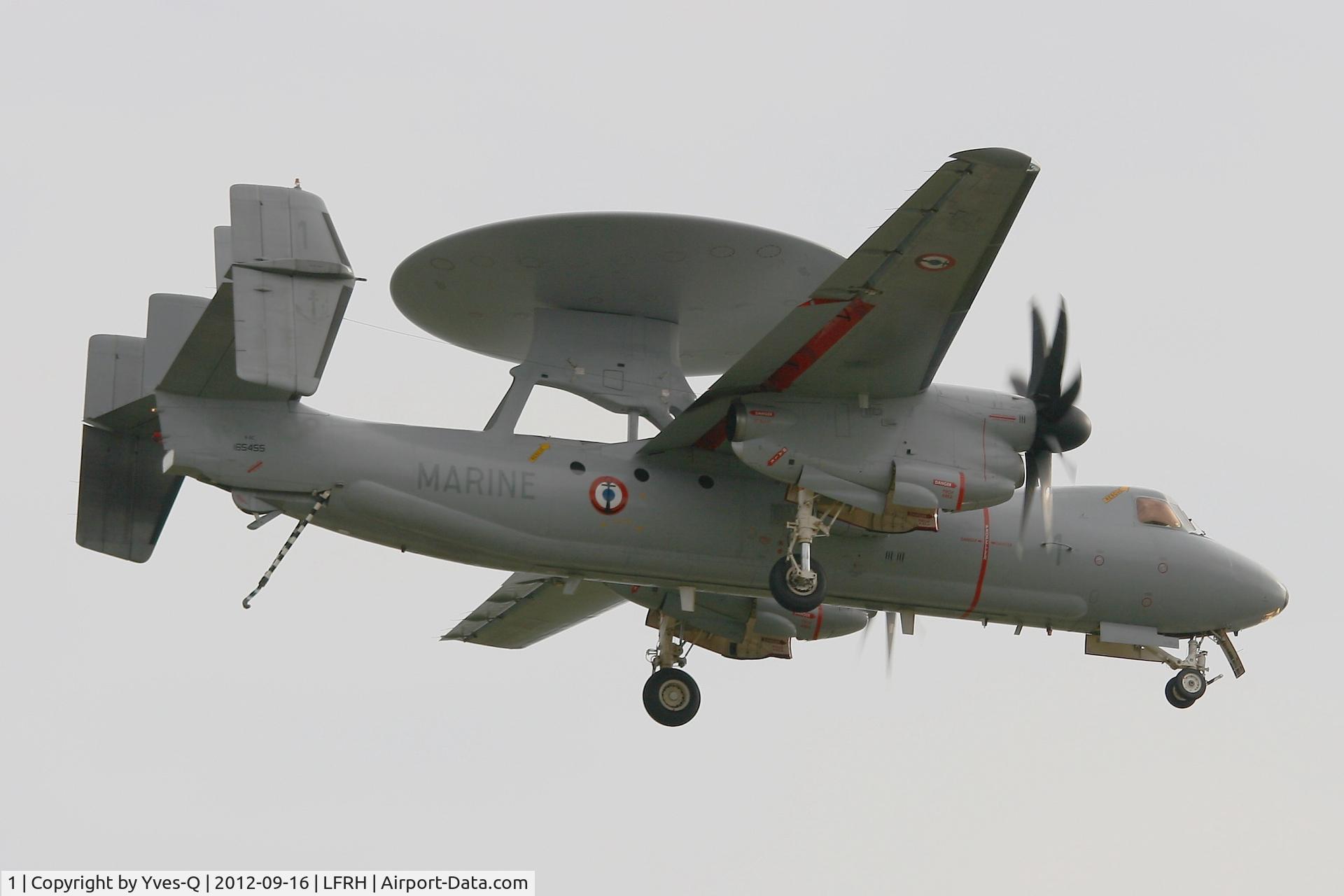 1, Grumman E-2C Hawkeye C/N FR-1, French Navy Northrop-Grumman E-2C Hawkeye, Solo Display Open day 2012, Lann Bihoué Naval Air Base (LFRH - LRT)