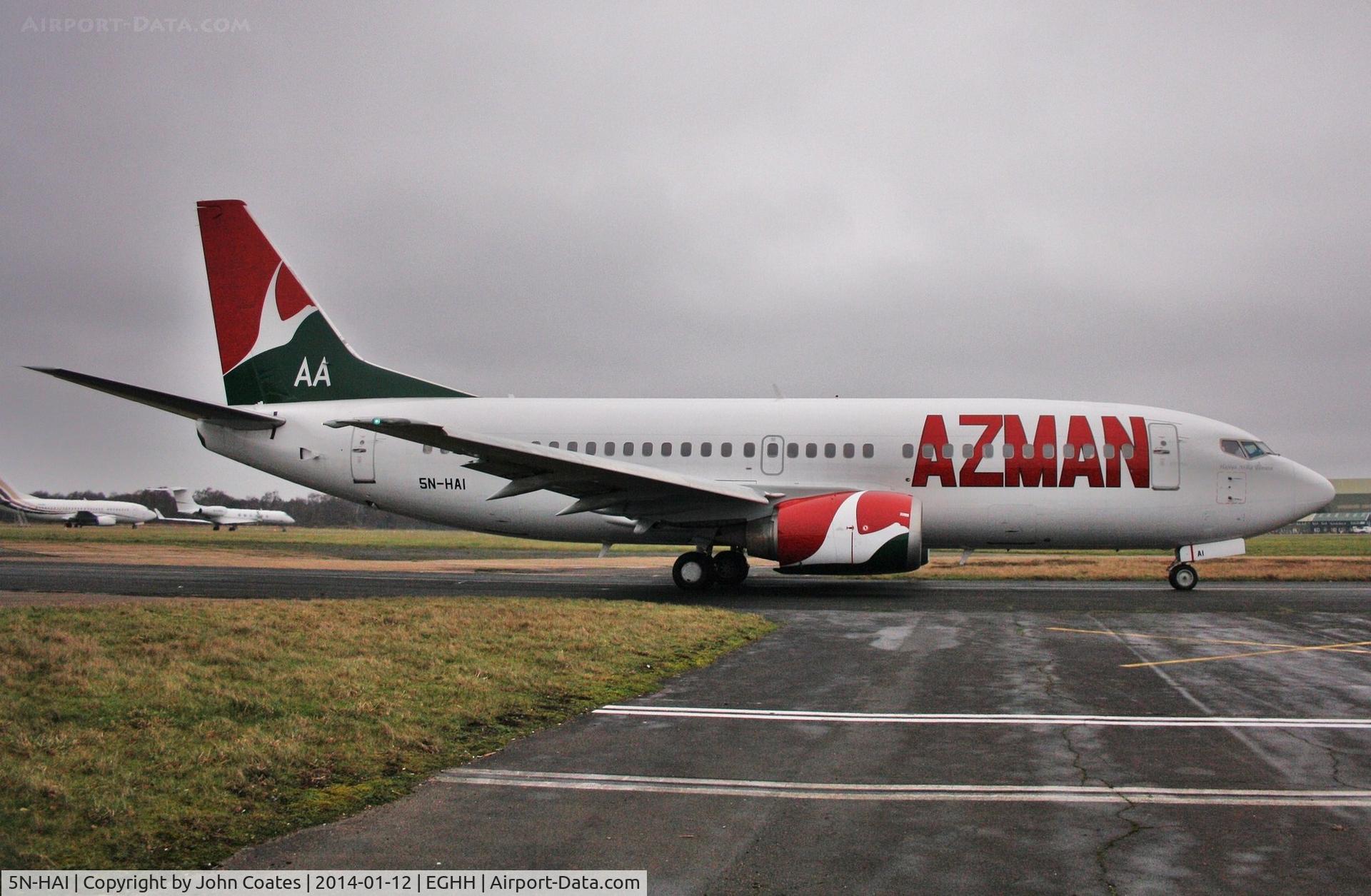 5N-HAI, 1998 Boeing 737-36N C/N 28570, Taxiing to depart on delivery