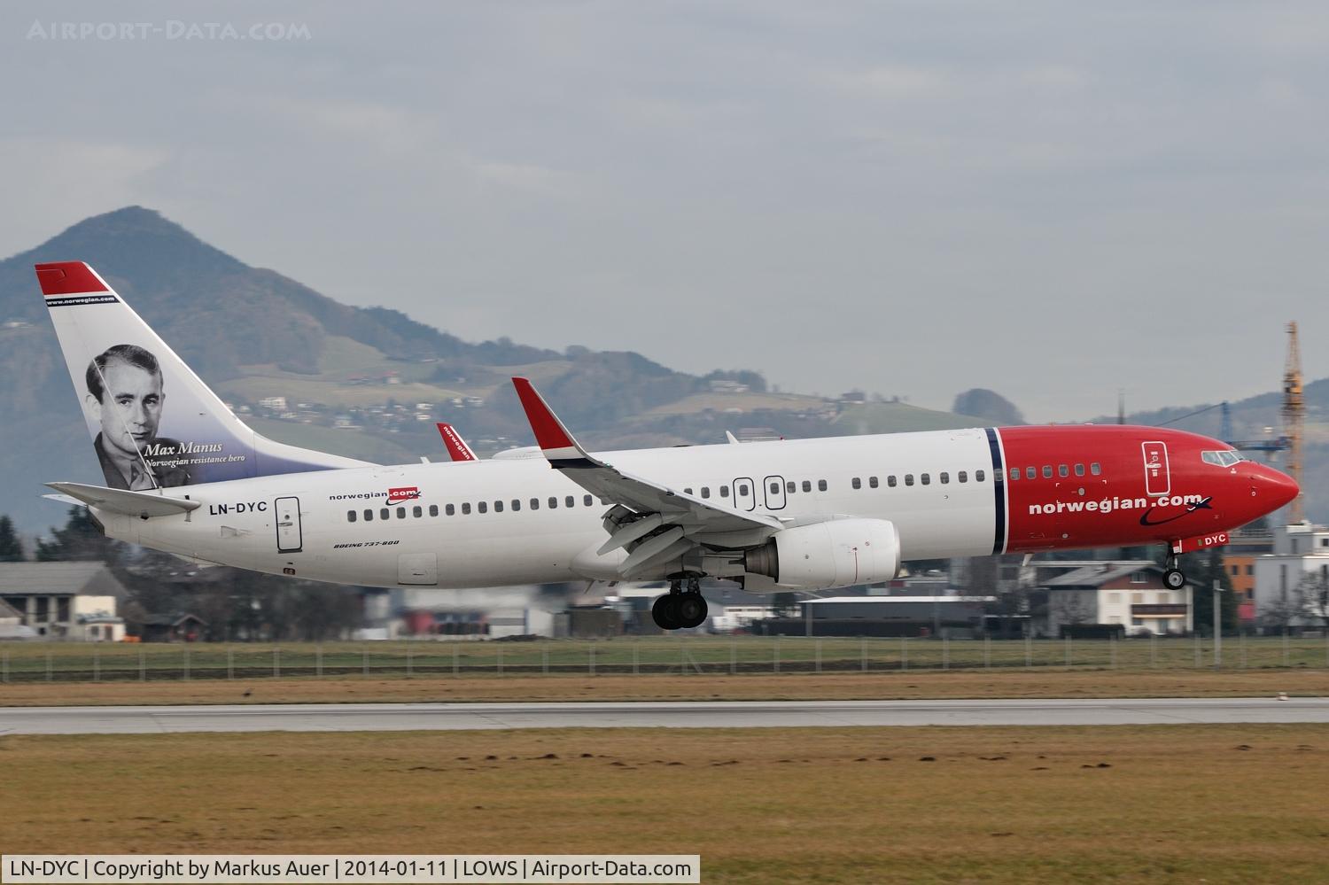 LN-DYC, 2010 Boeing 737-8JP C/N 39164, Wintercharter