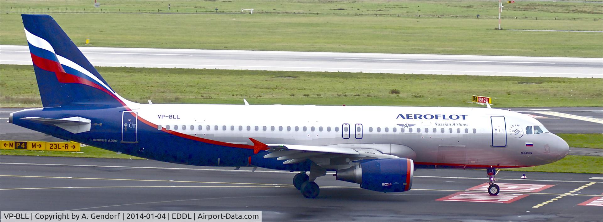VP-BLL, 2013 Airbus A320-214 C/N 5572, Aeroflot, is here taxiing at Düsseldorf Int'l(EDDL)