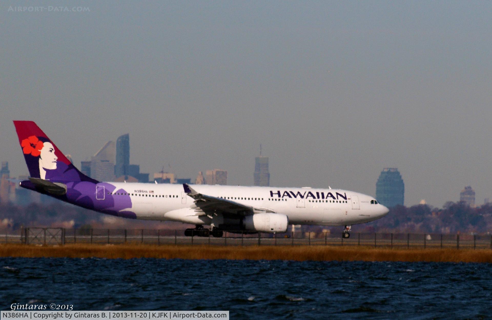 N386HA, 2012 Airbus A330-243 C/N 1302, Just before take-off from rwy 4L