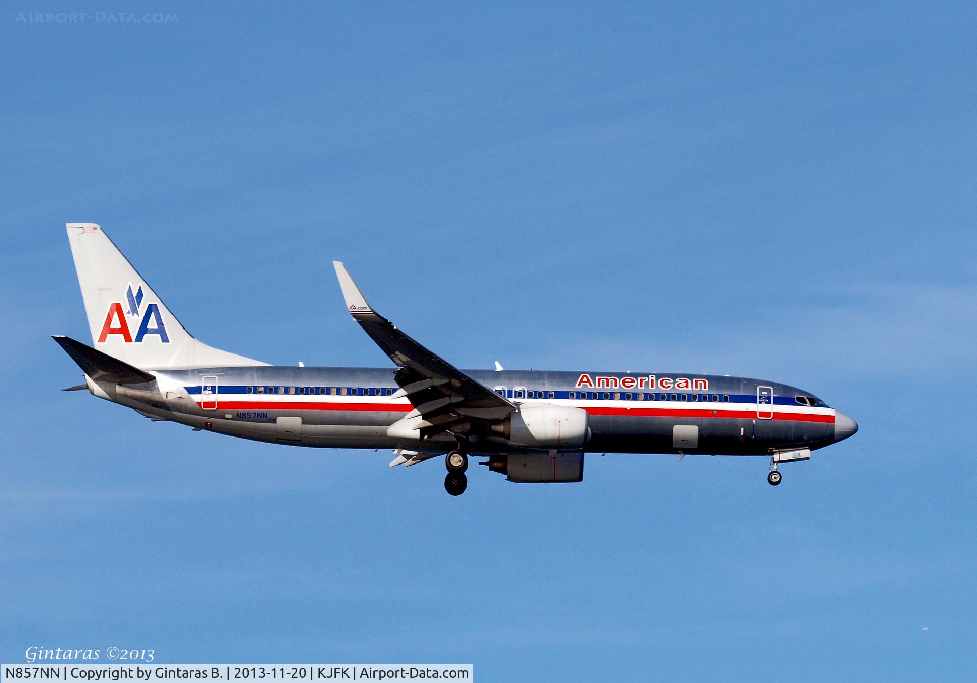 N857NN, 2010 Boeing 737-823 C/N 30907, Going To A Landing on 4R, JFK