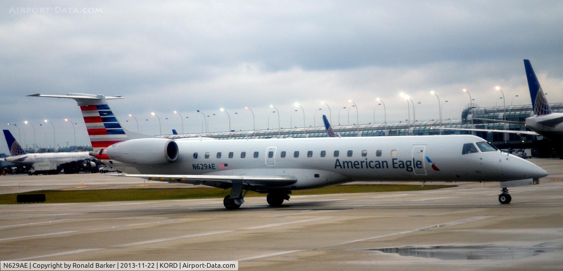 N629AE, 1999 Embraer ERJ-145LR (EMB-145LR) C/N 145130, Taxi ORD