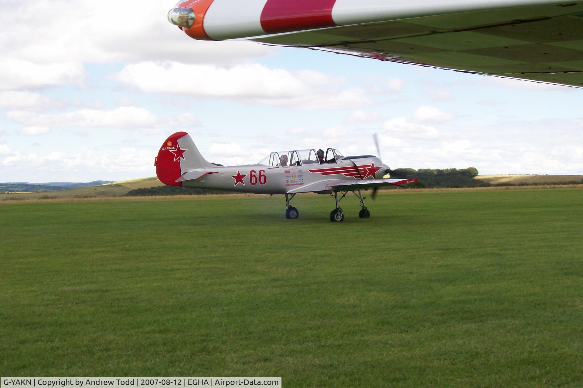G-YAKN, 1985 Bacau Yak-52 C/N 855905, Yakovlev Yak-52 of resident display team
