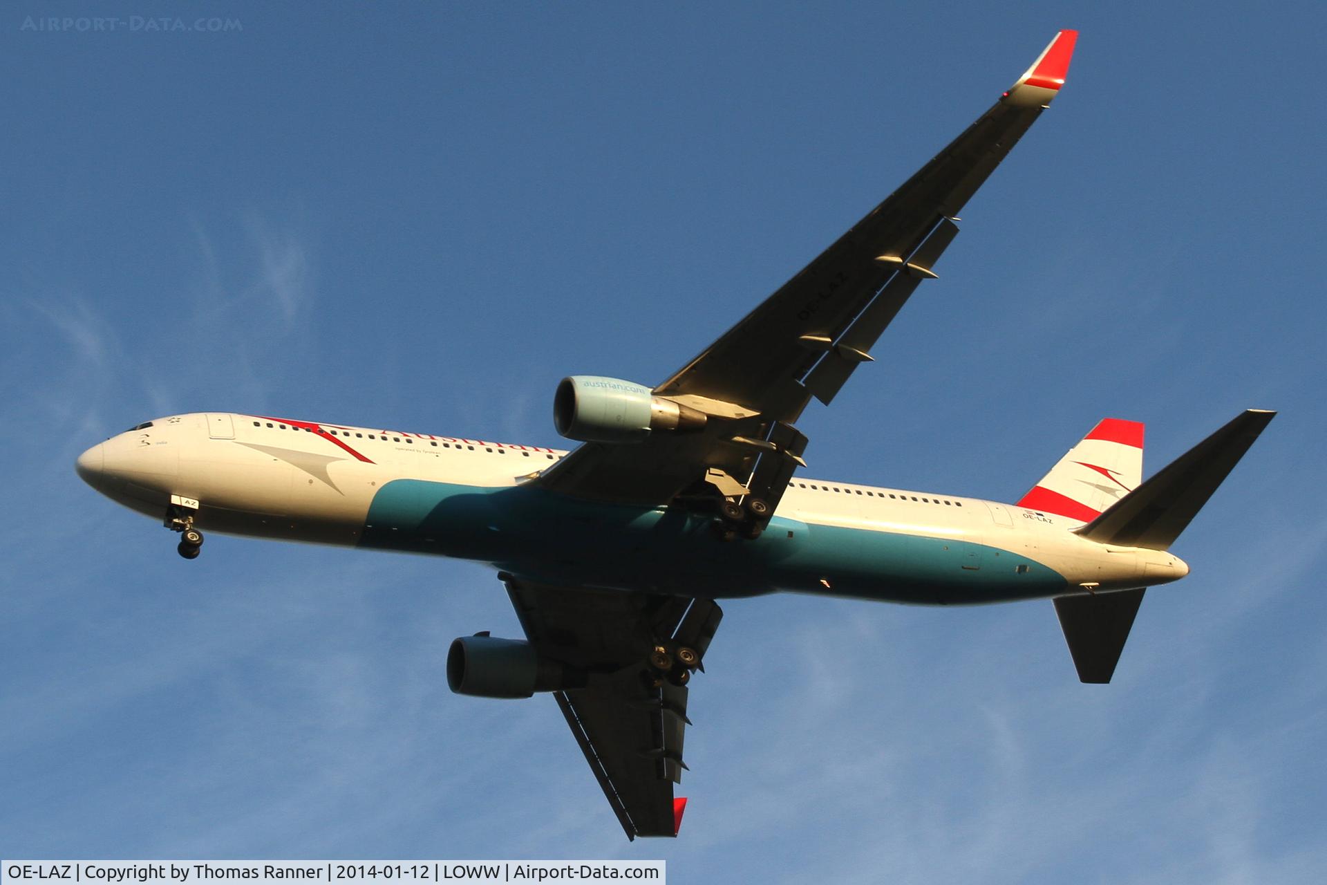 OE-LAZ, 1999 Boeing 767-3Z9 C/N 30331, Austrian B767