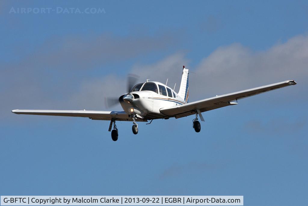 G-BFTC, 1978 Piper PA-28R-201T Cherokee Arrow III C/N 28R-7803197, Piper PA-28R-201T Turbo Arrow III at The Real Aeroplane Club's Helicopter Fly-In, Breighton Airfield, September 2013.
