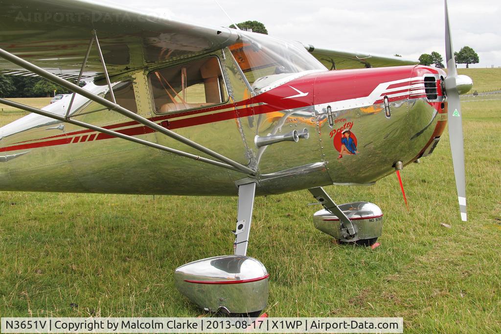 N3651V, 1948 Cessna 140 C/N 14922, Cessna C140 at The De Havilland Moth Club's 28th International Moth Rally at Woburn Abbey. August 2013.