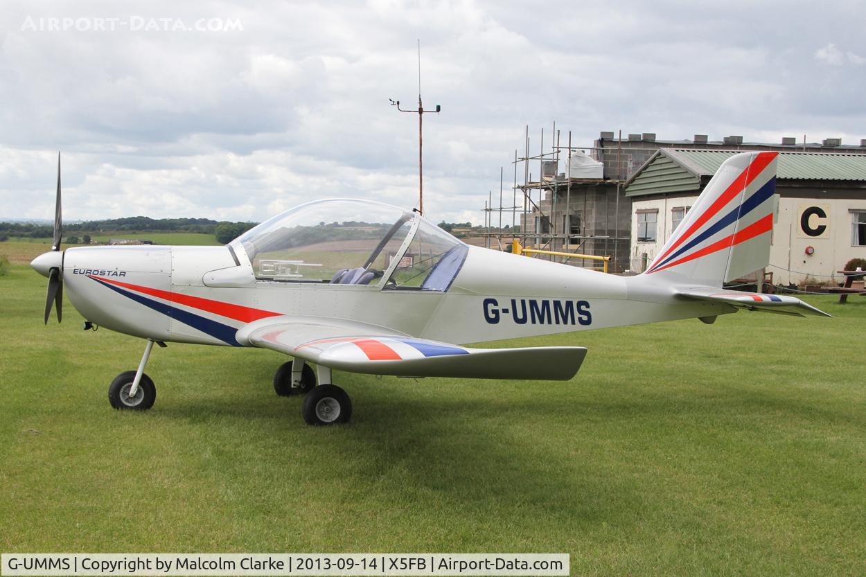 G-UMMS, 2005 Cosmik EV-97 TeamEurostar UK C/N 2316, Cosmik EV-97 TeamEurostar UK, Fishburn Airfield UK, September 2013.