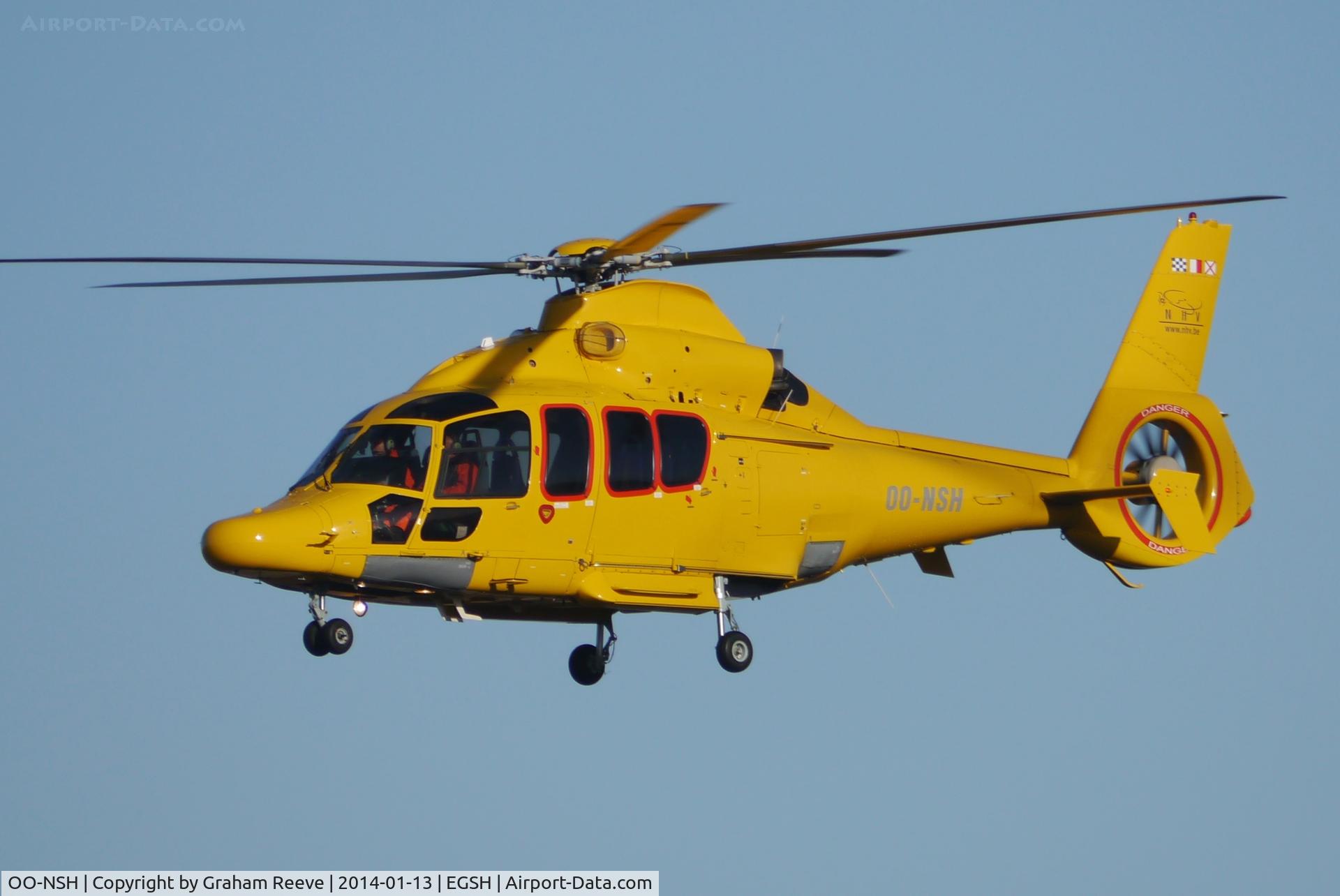 OO-NSH, 2004 Eurocopter EC-155B-1 C/N 6681, On finals.