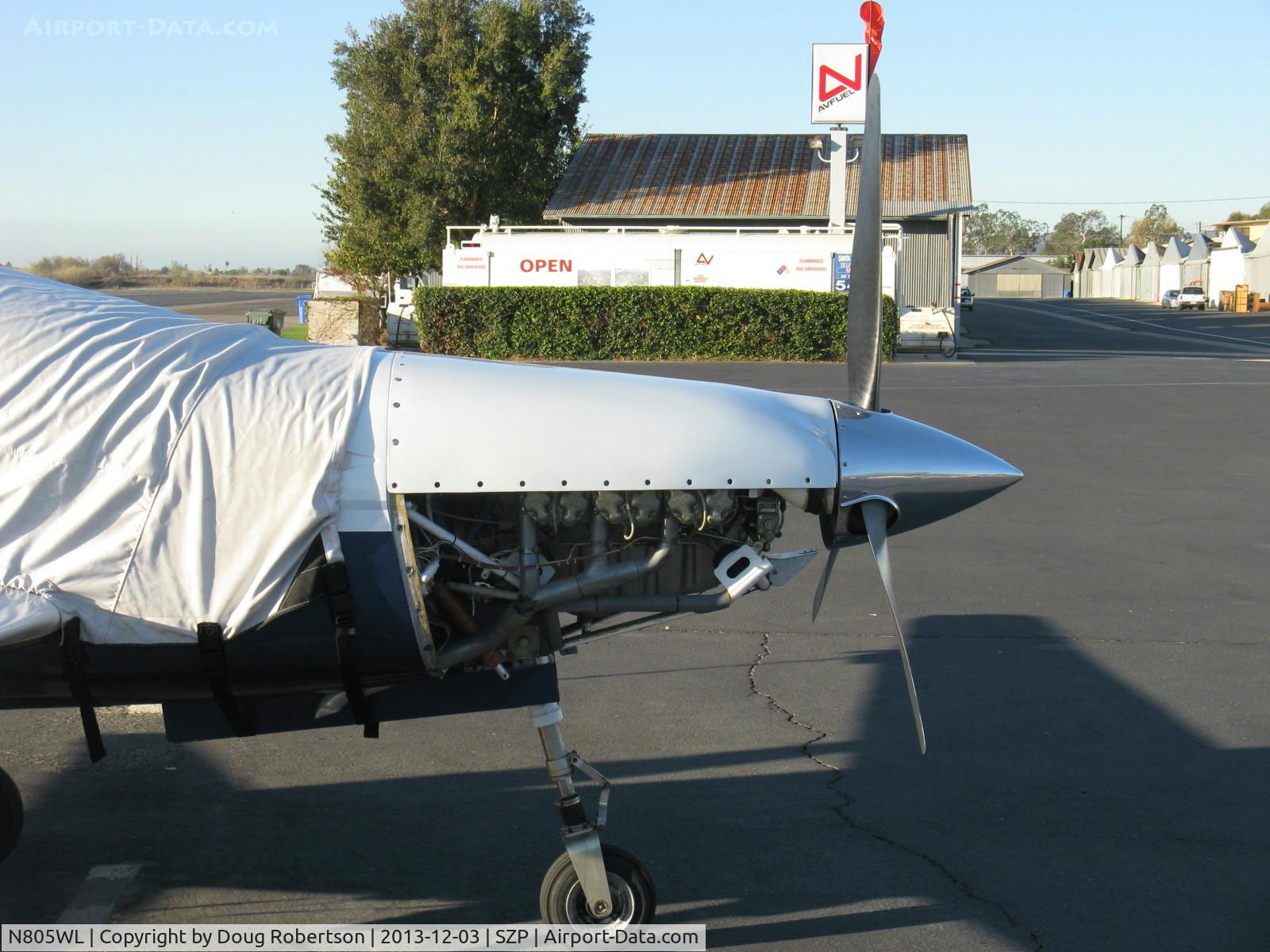 N805WL, 2011 White Lightning WLAC-1 C/N 1, 2011 Dierenfield DIERENFIELD SPECIAL WHITE LIGHTNING, Continental IO-360 200 Hp, lower cowl off