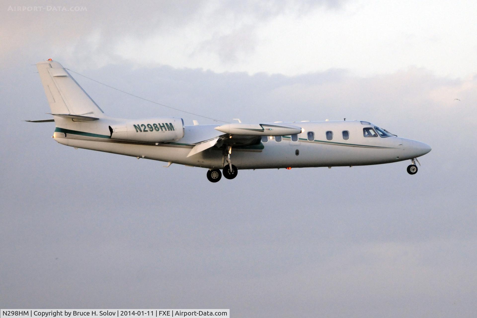 N298HM, 1978 Israel Aircraft Industries IAI-1124 Westwind C/N 240, On approach to FXE, runway 8.
