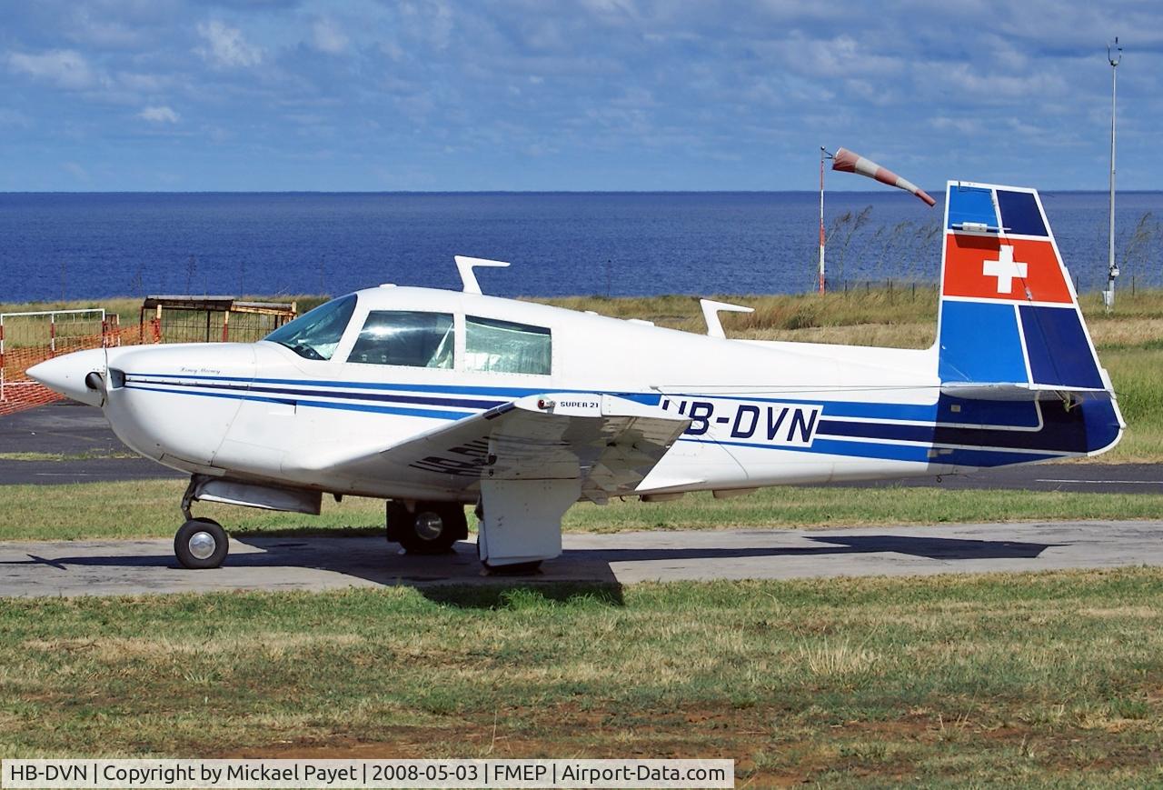 HB-DVN, 1965 Mooney M20E Super 21 C/N 807, staying at ZSE...