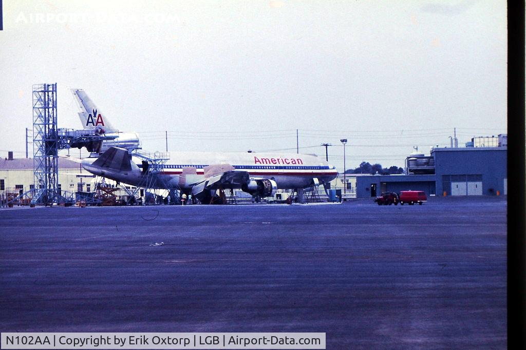 N102AA, 1970 Douglas DC-10-10 C/N 46502, N102AA at LGB being prepared for AA