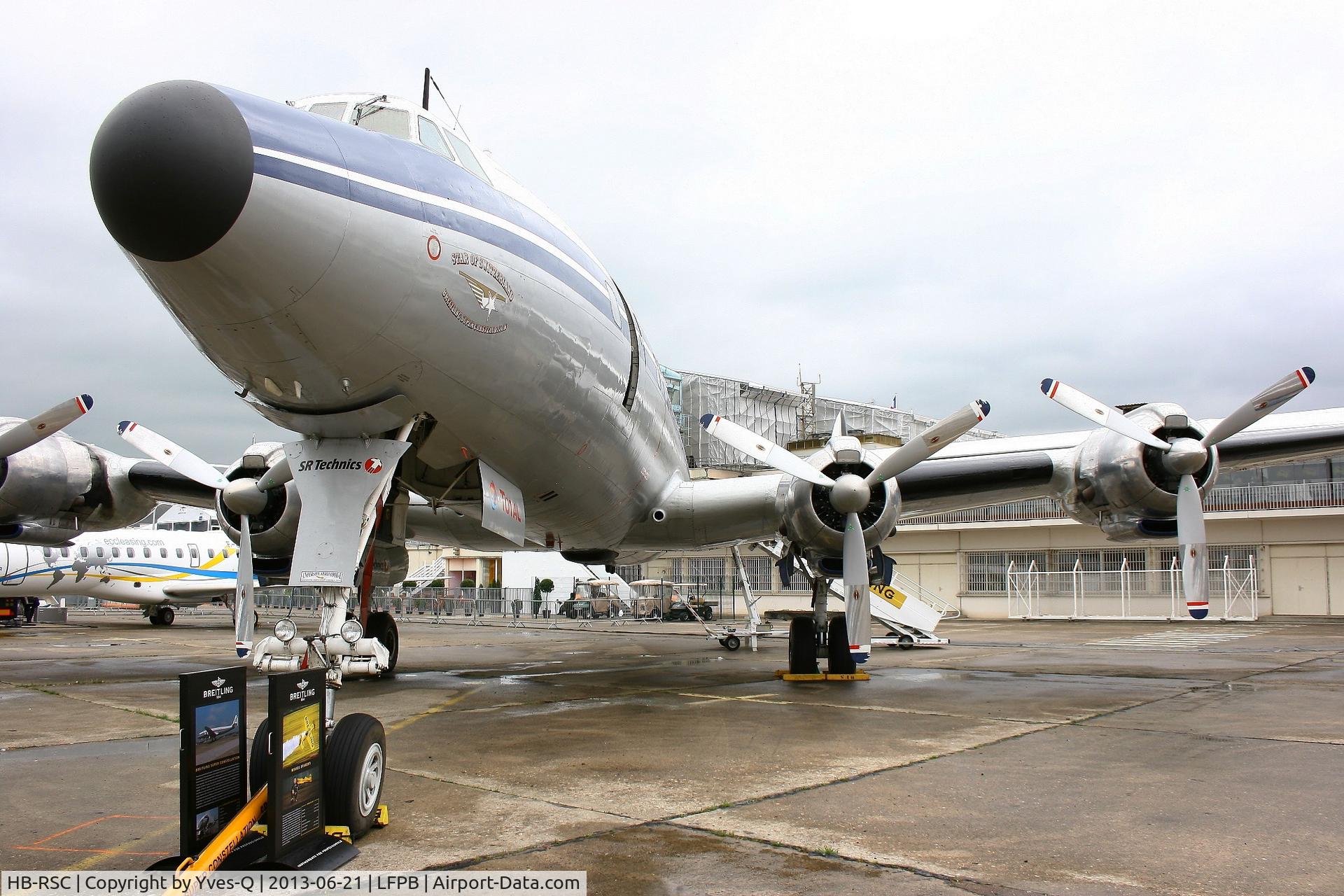 HB-RSC, 1955 Lockheed C-121C Super Constellation (L-1049F) C/N 1049F-4175, Lockheed 1049F-55 Super Constellation, Static display, Paris-Le Bourget (LFPB-LBG) Air Show 2013